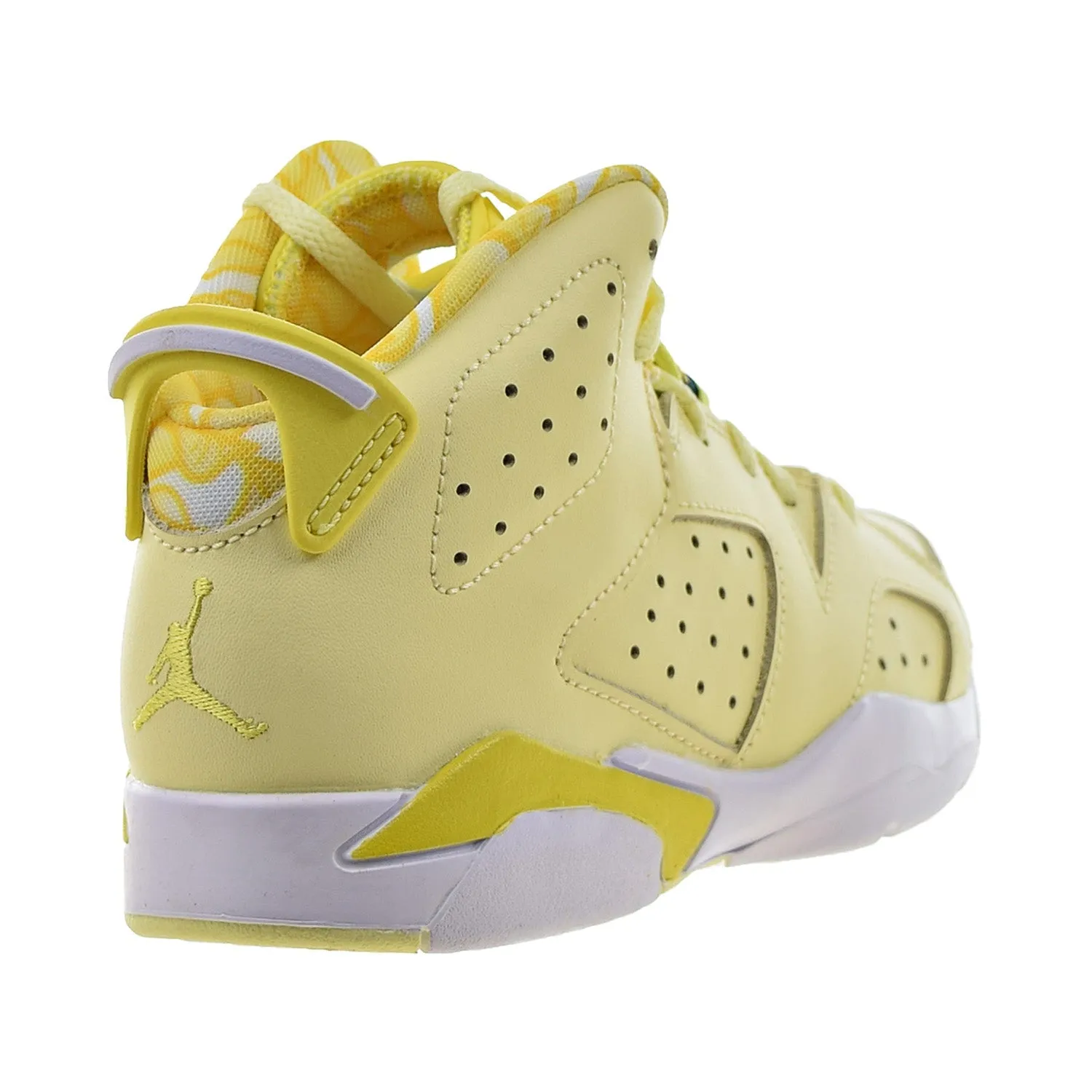 Air Jordan 6 Retro (PS) "Floral" Little Kids' Shoes Citron Tint-Dynamic Yellow