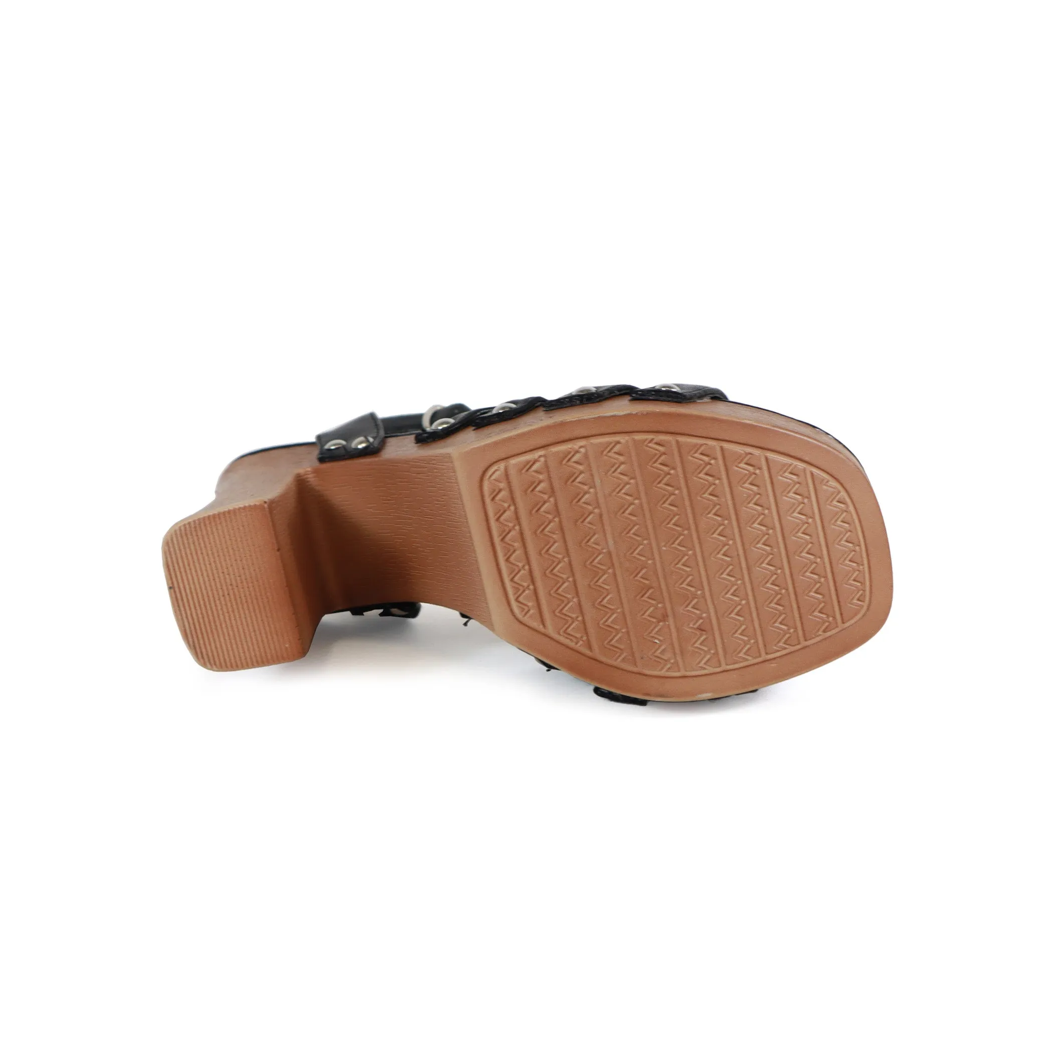 ARLESA-11 Women's Multiple Bow Straps Wood Heel