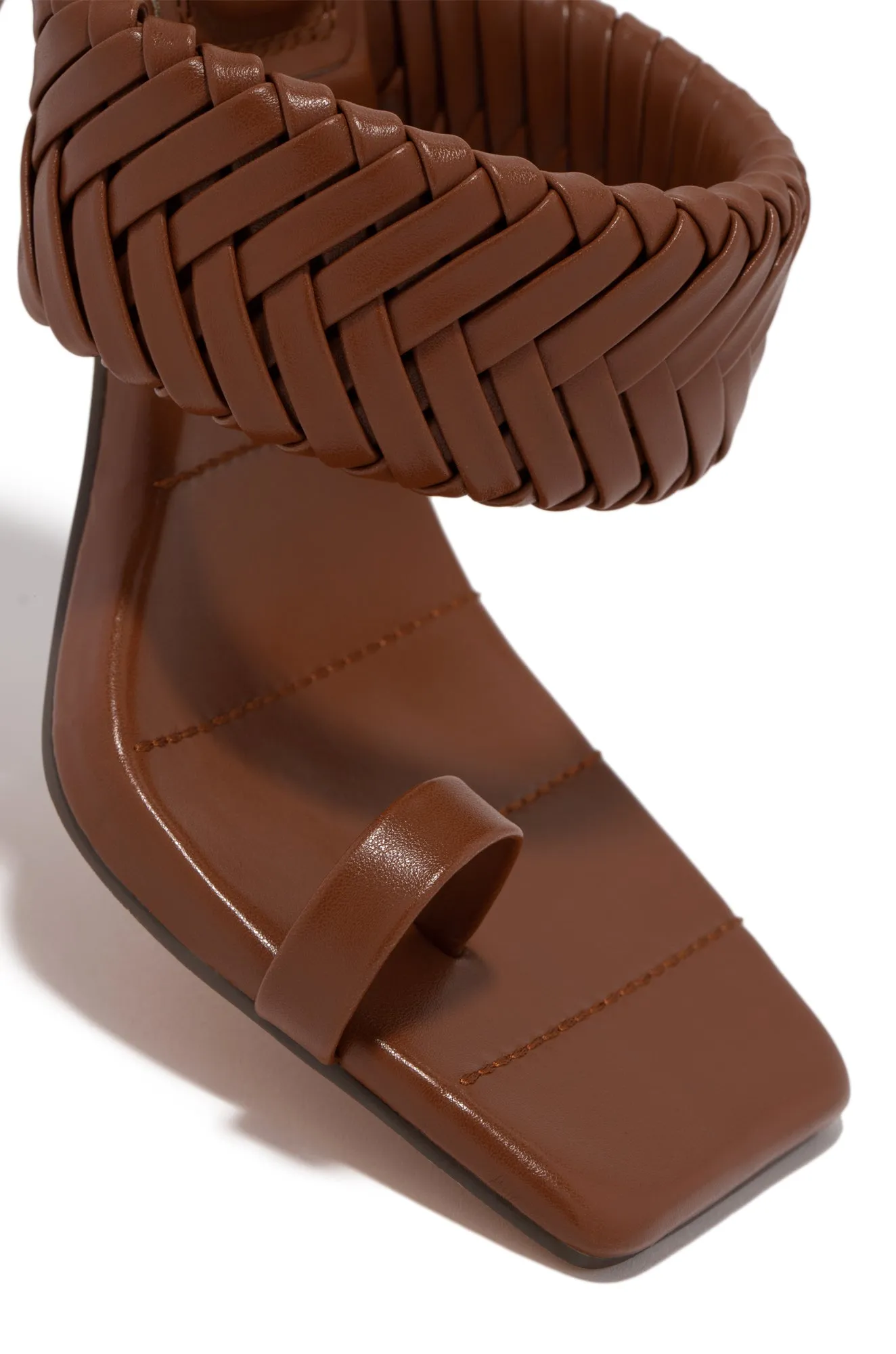 Briel High Heel Mules - Tan