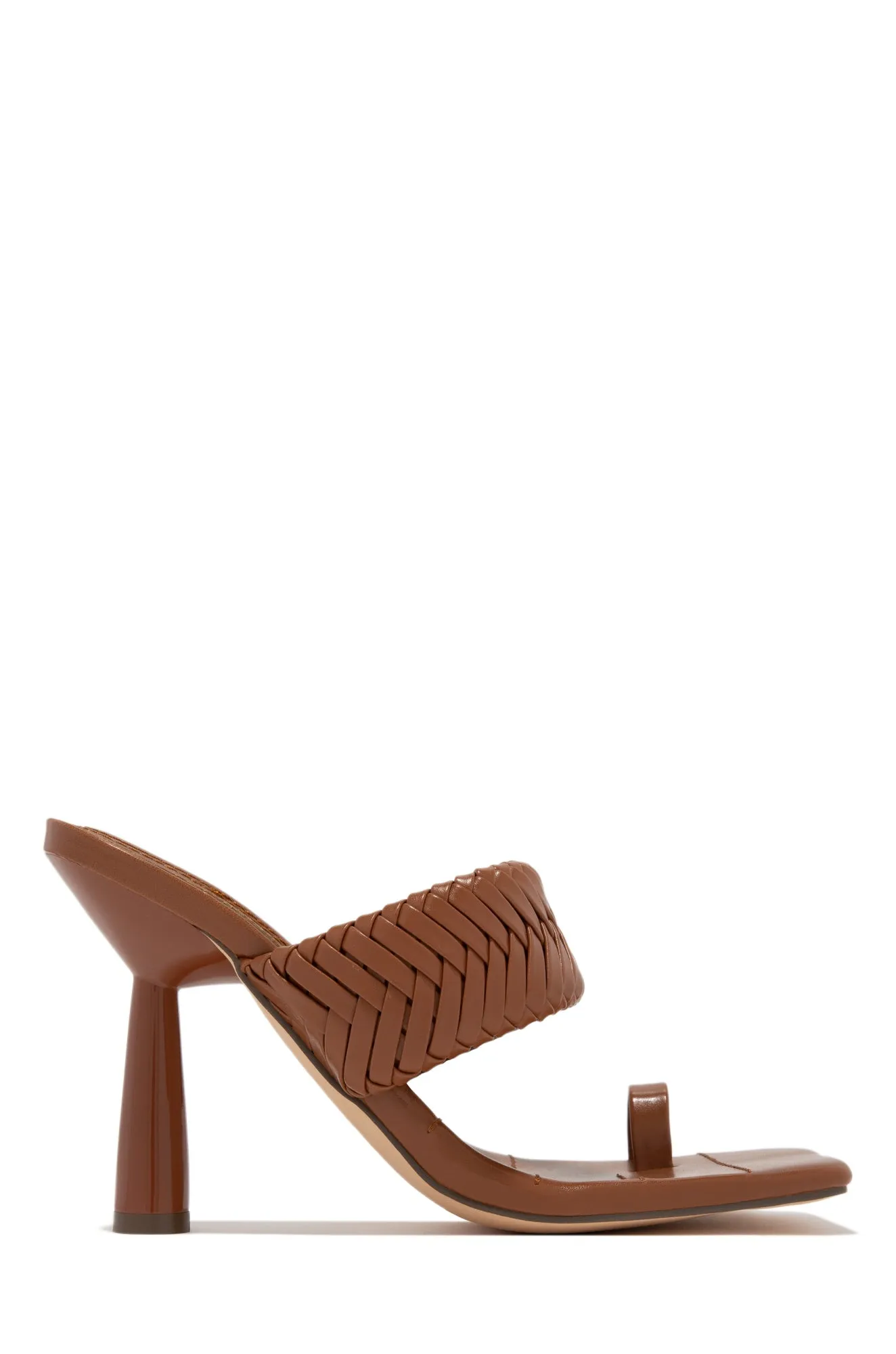 Briel High Heel Mules - Tan