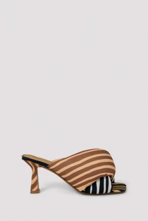Brown 70 High-Heel Mule