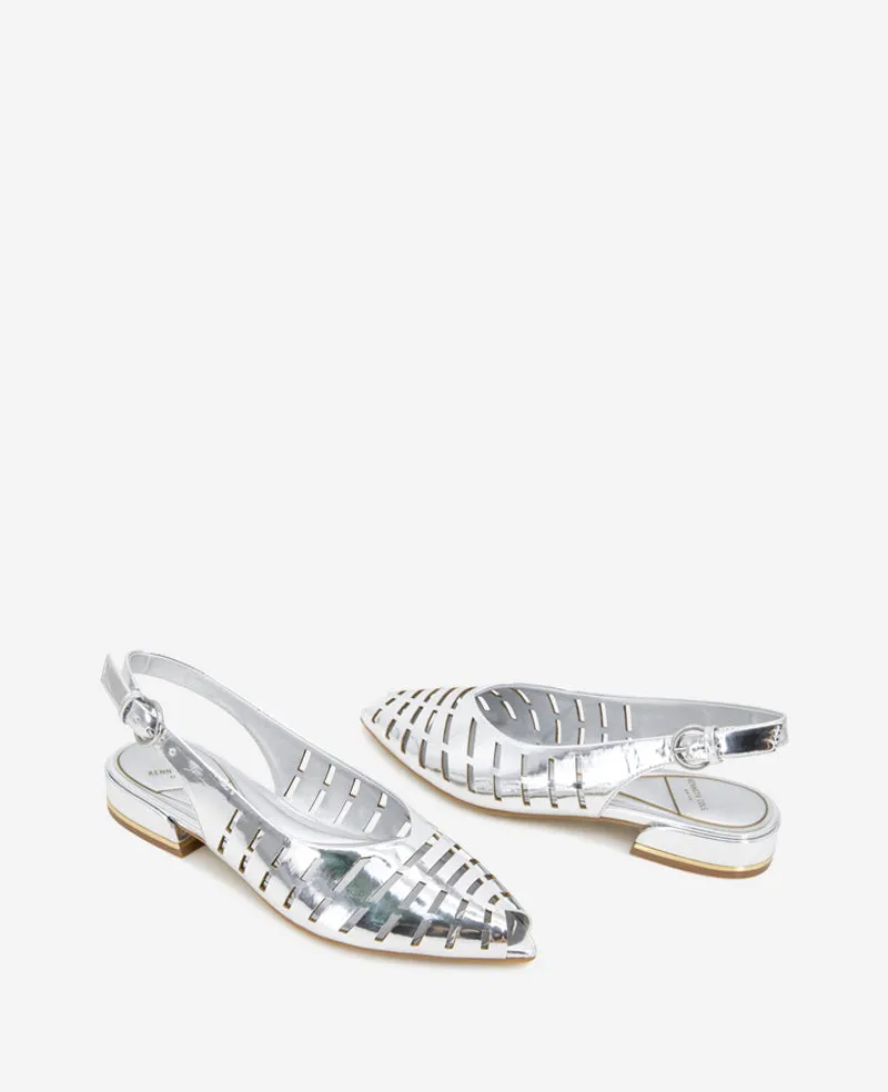 Calabra Metallic Huarache Slingback