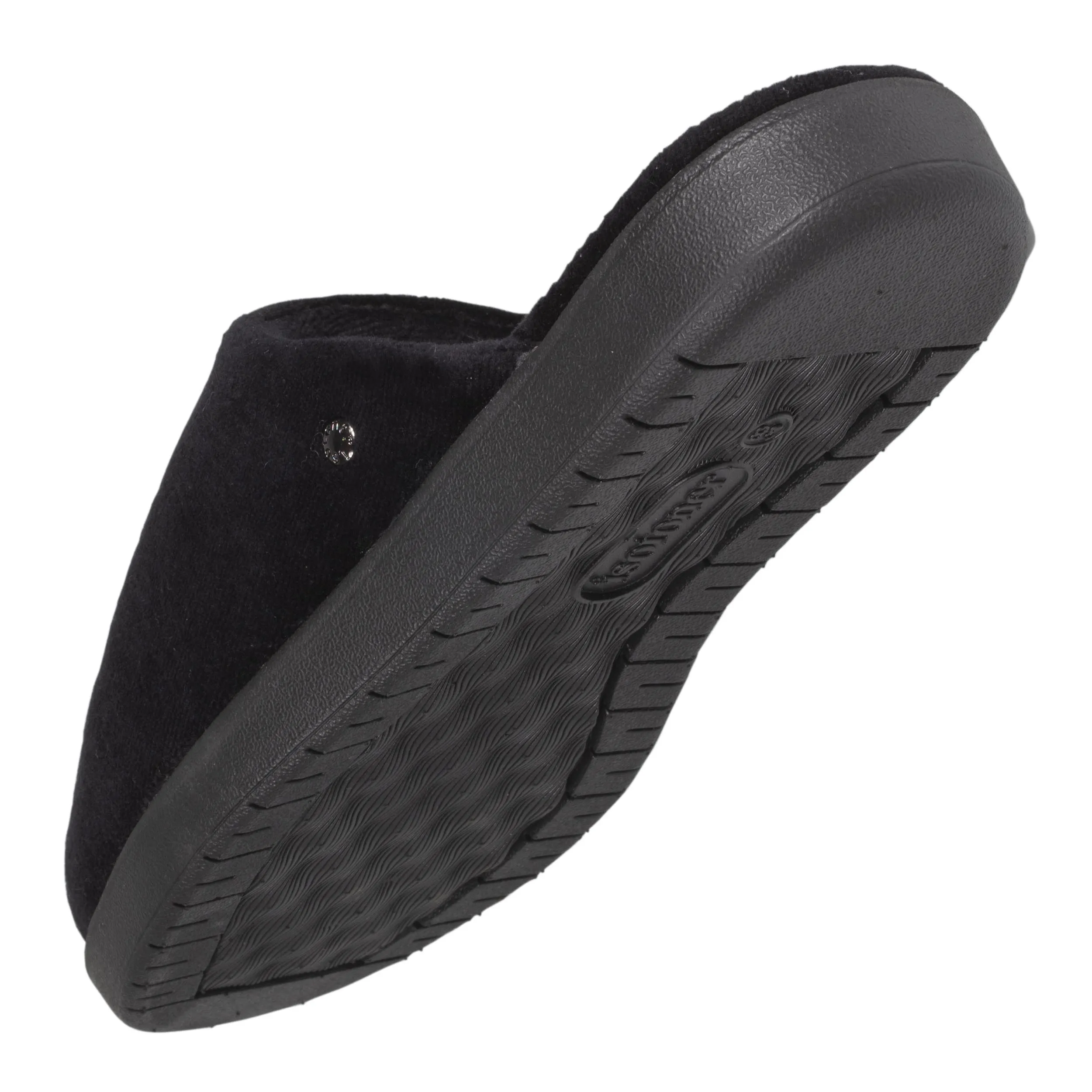 Chaussons mules Femme intemporelles Noir