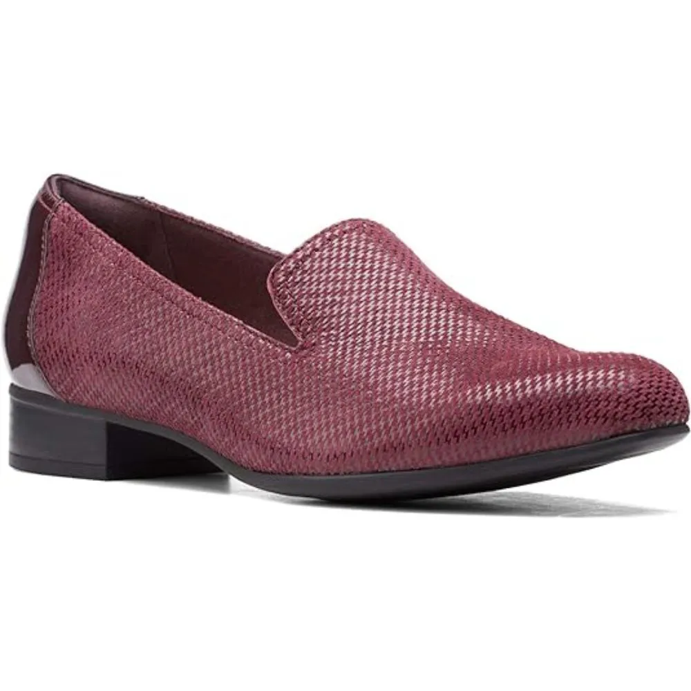 Clarks Women's Juliet Hanley Loafer Burgundy Leather
