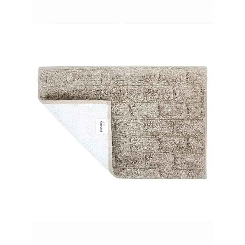 Cobble Stone Tiled Cotton Bathmat