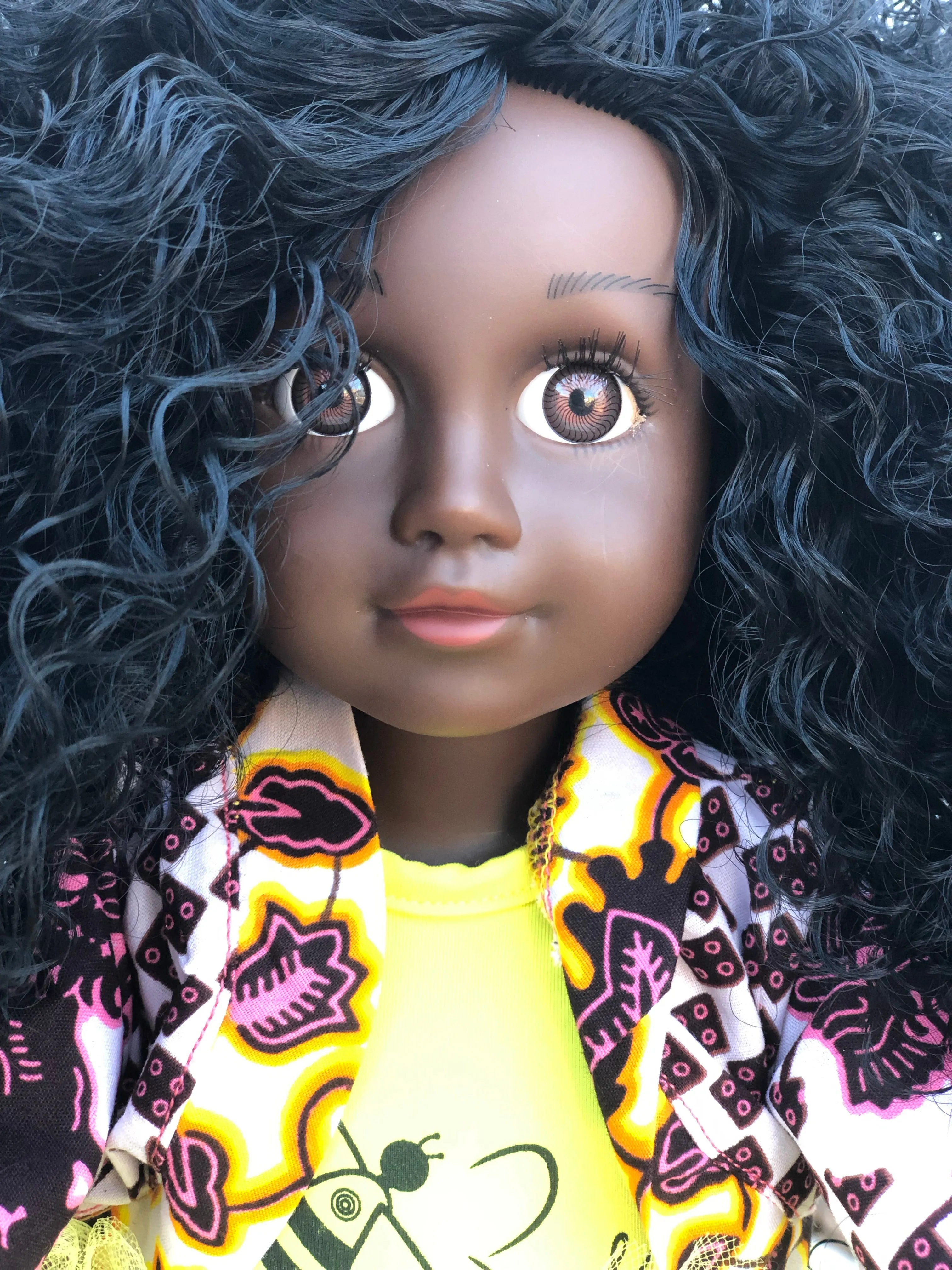Curl Girlfriend Trudy -  African American Black Latino Hispanic Biracial Multicultural Curly Natural Hair 18 inch Fashion Doll
