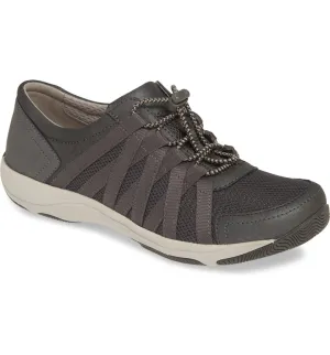 Dansko Women's Honor Sneakers Charcoal / Metallic Suede