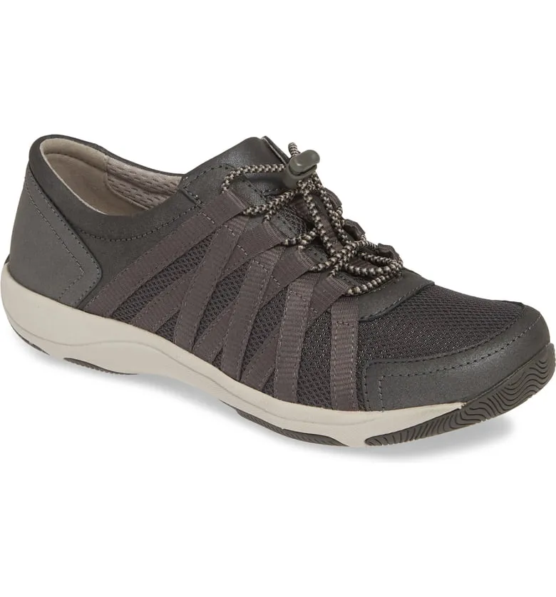 Dansko Women's Honor Sneakers Charcoal / Metallic Suede