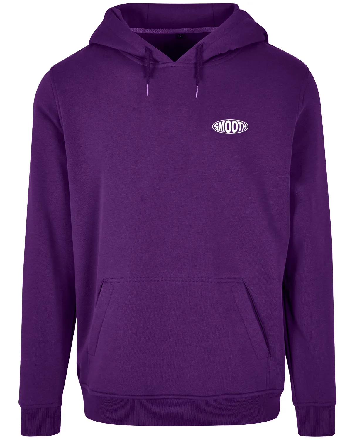Dark Purple Kids Hoodie / Oval White Front Back Girls