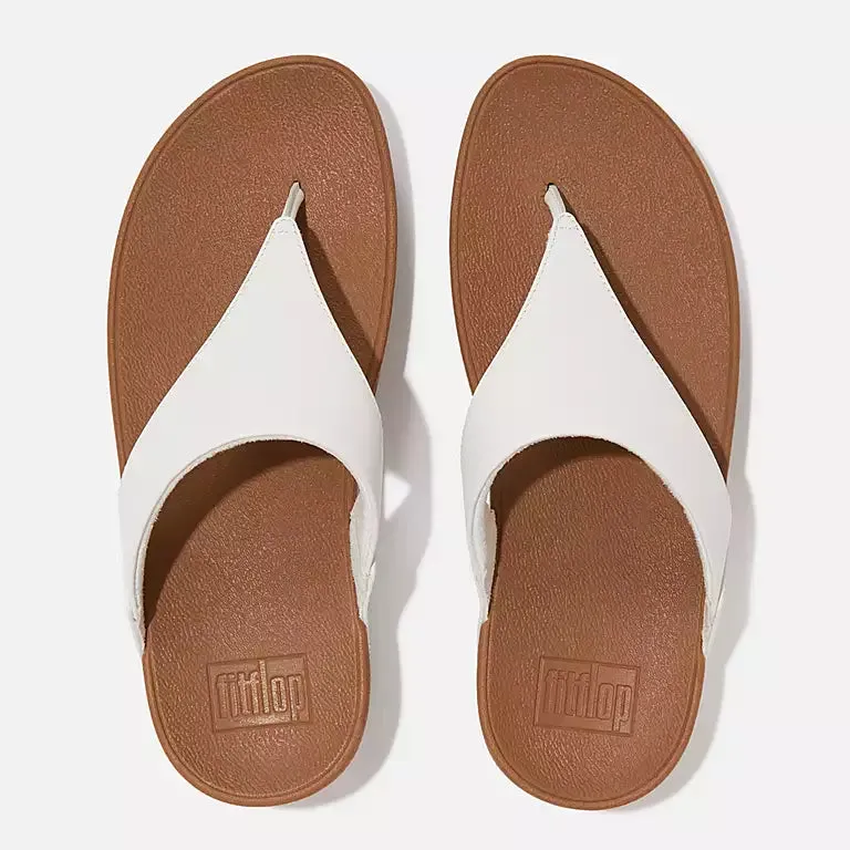 FitFlop Lulu Leather Sandals - White