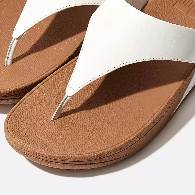 FitFlop Lulu Leather Sandals - White