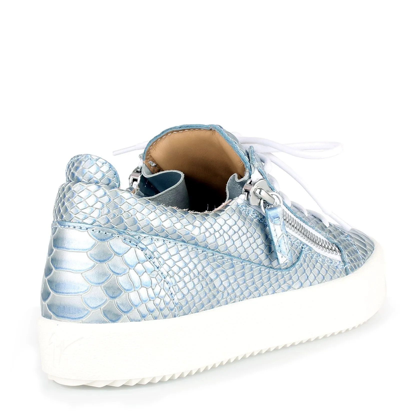 Gail light blue embossed sneakers