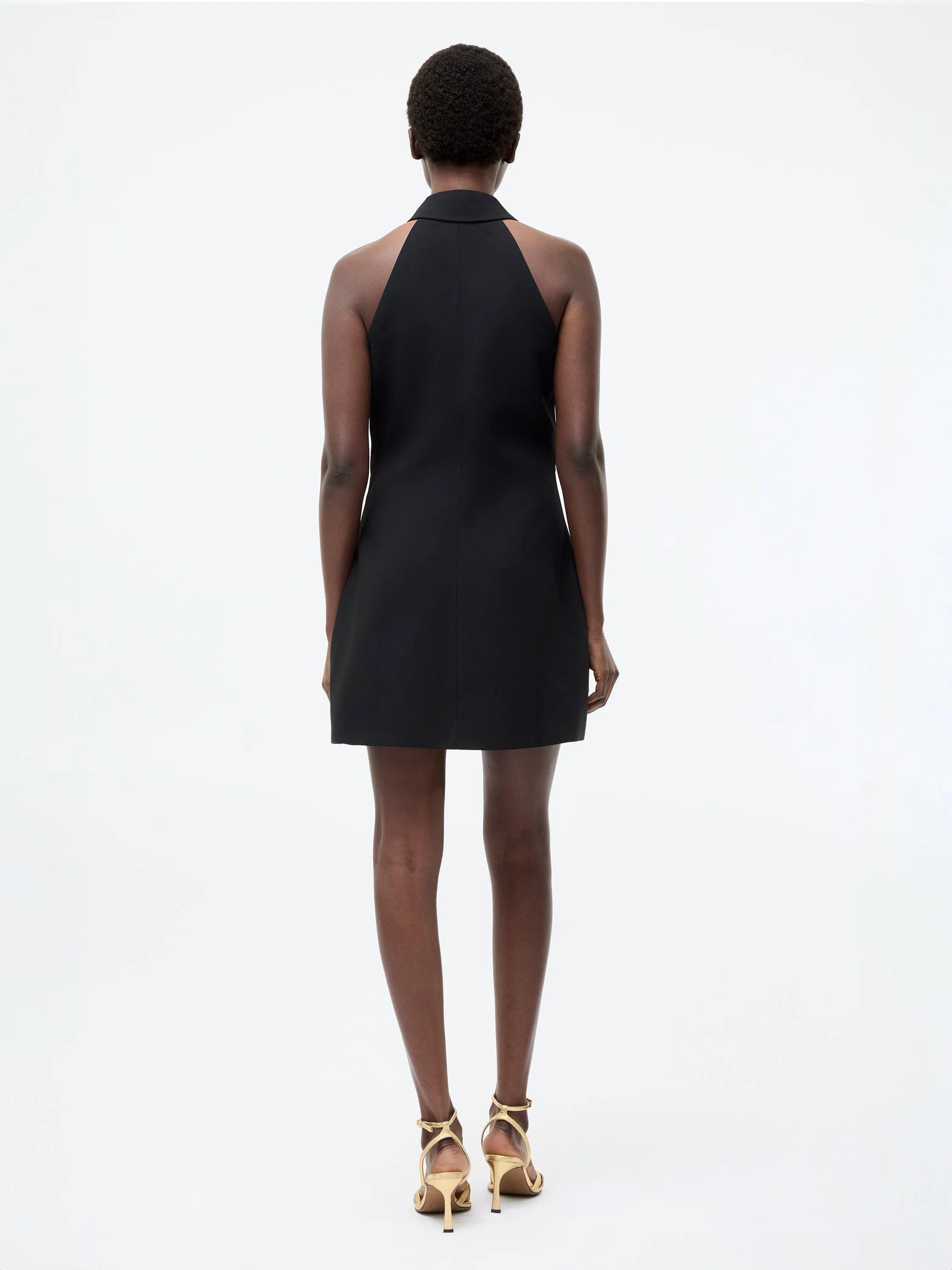 Halterneck Blazer Mini Dress