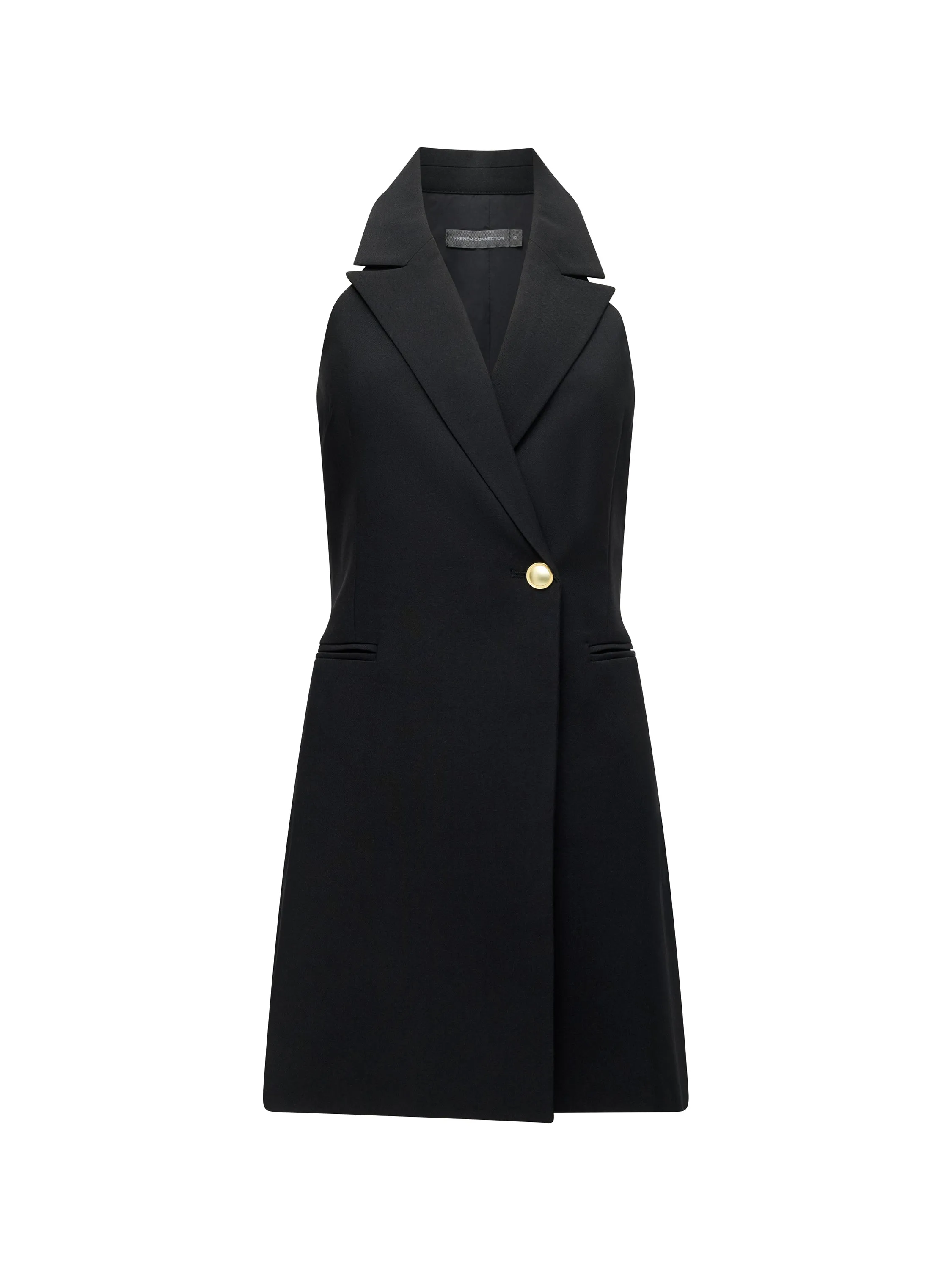 Halterneck Blazer Mini Dress