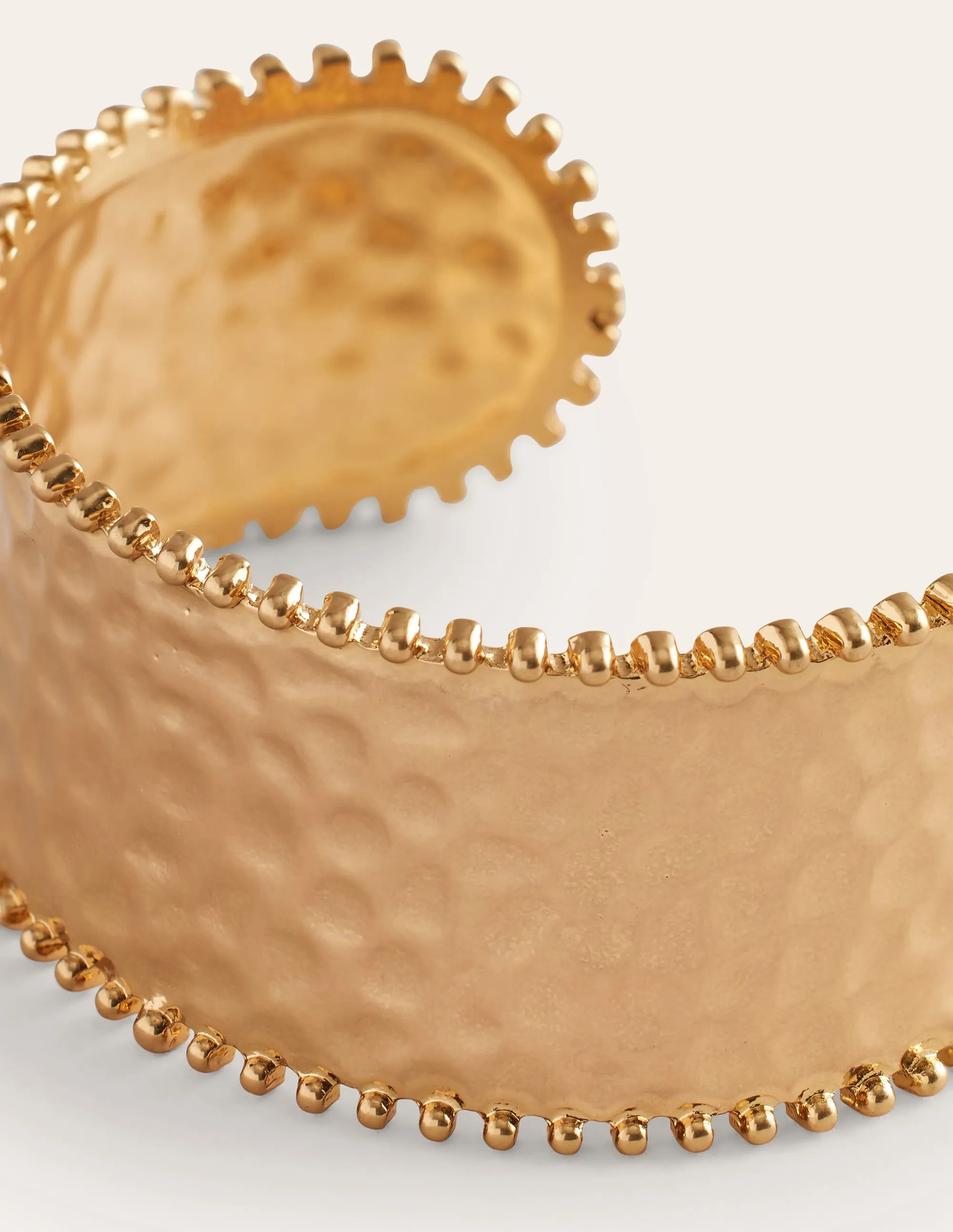 Hammered Cuff Bracelet-Gold