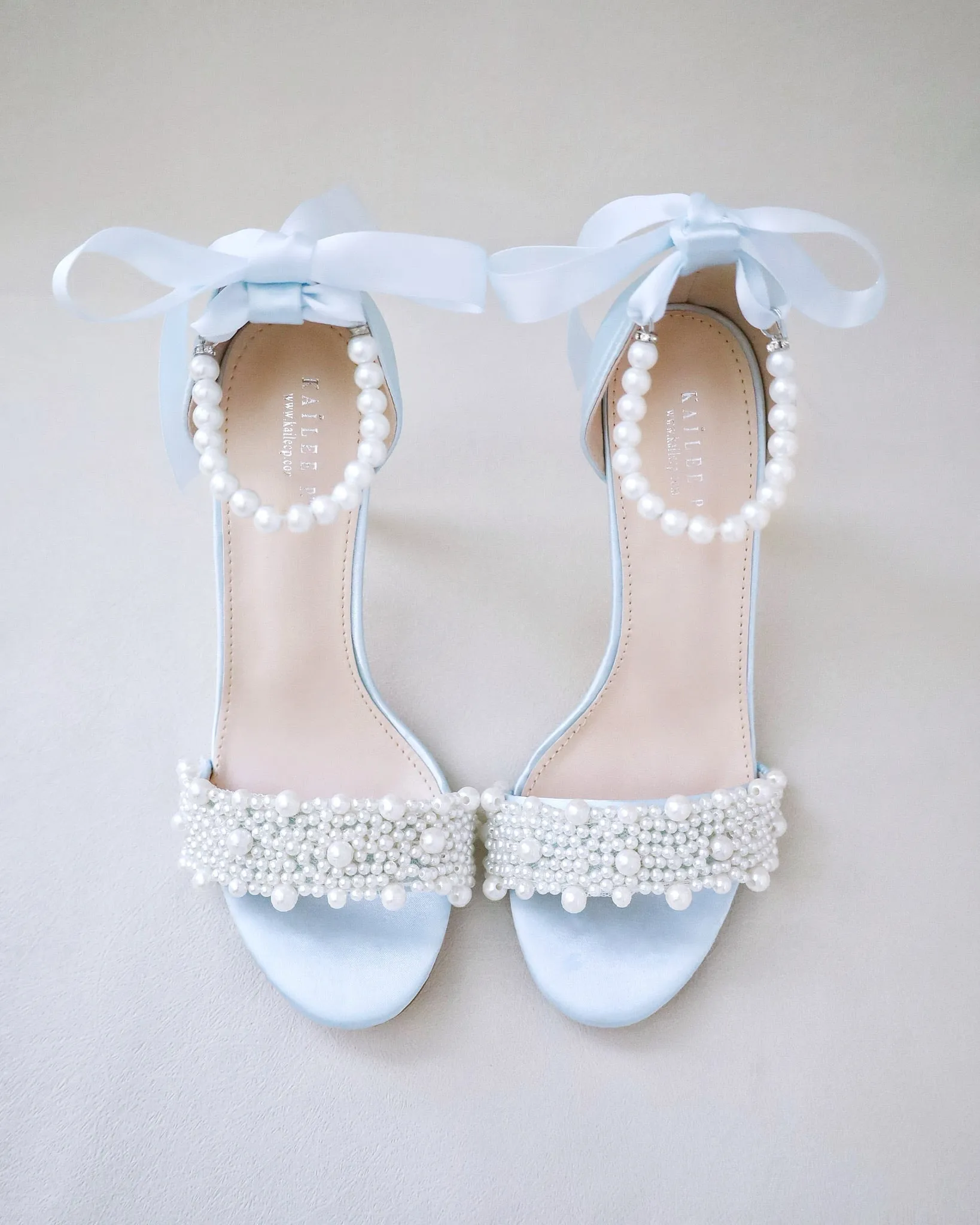 JOSKAA 2024 New Fashion High Heel Satin High Heel Wedding Sandals with Perla Applique