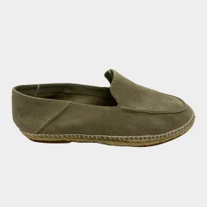 Loro Piana women's grey suede and raffia sole 'Seaside Walk' espadrilles