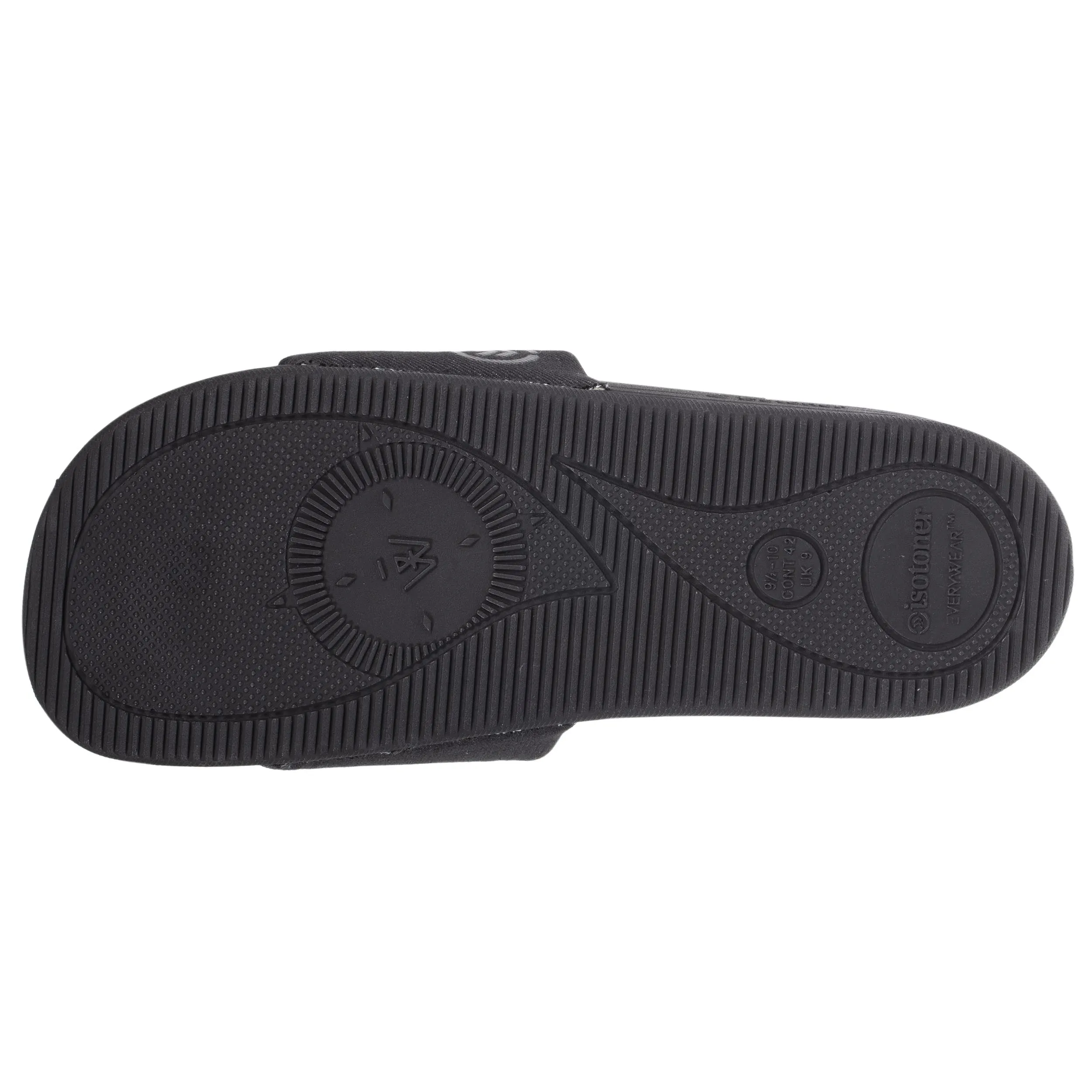 Mules claquettes avec bandeau Homme Noir