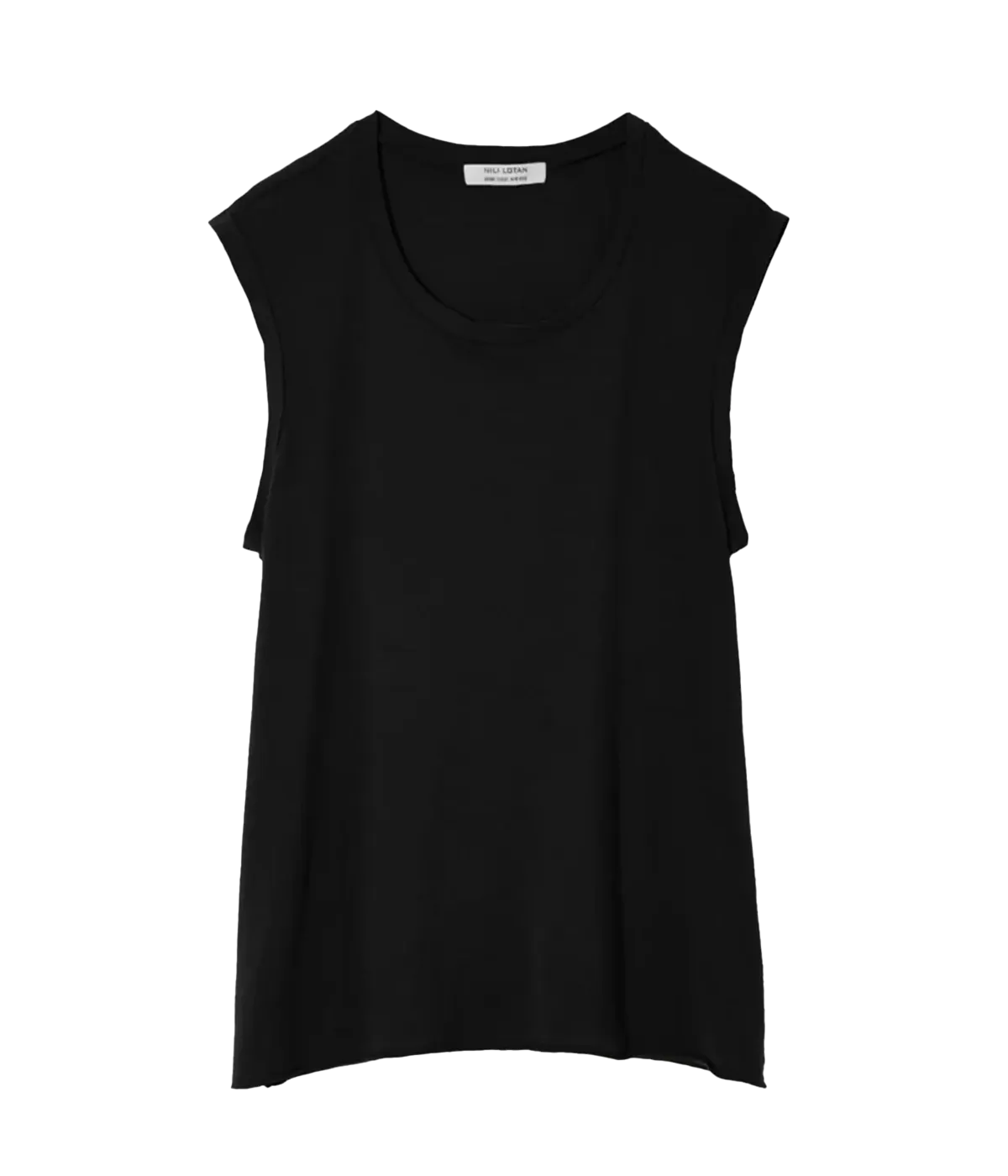 Muscle Tee in Washed Black