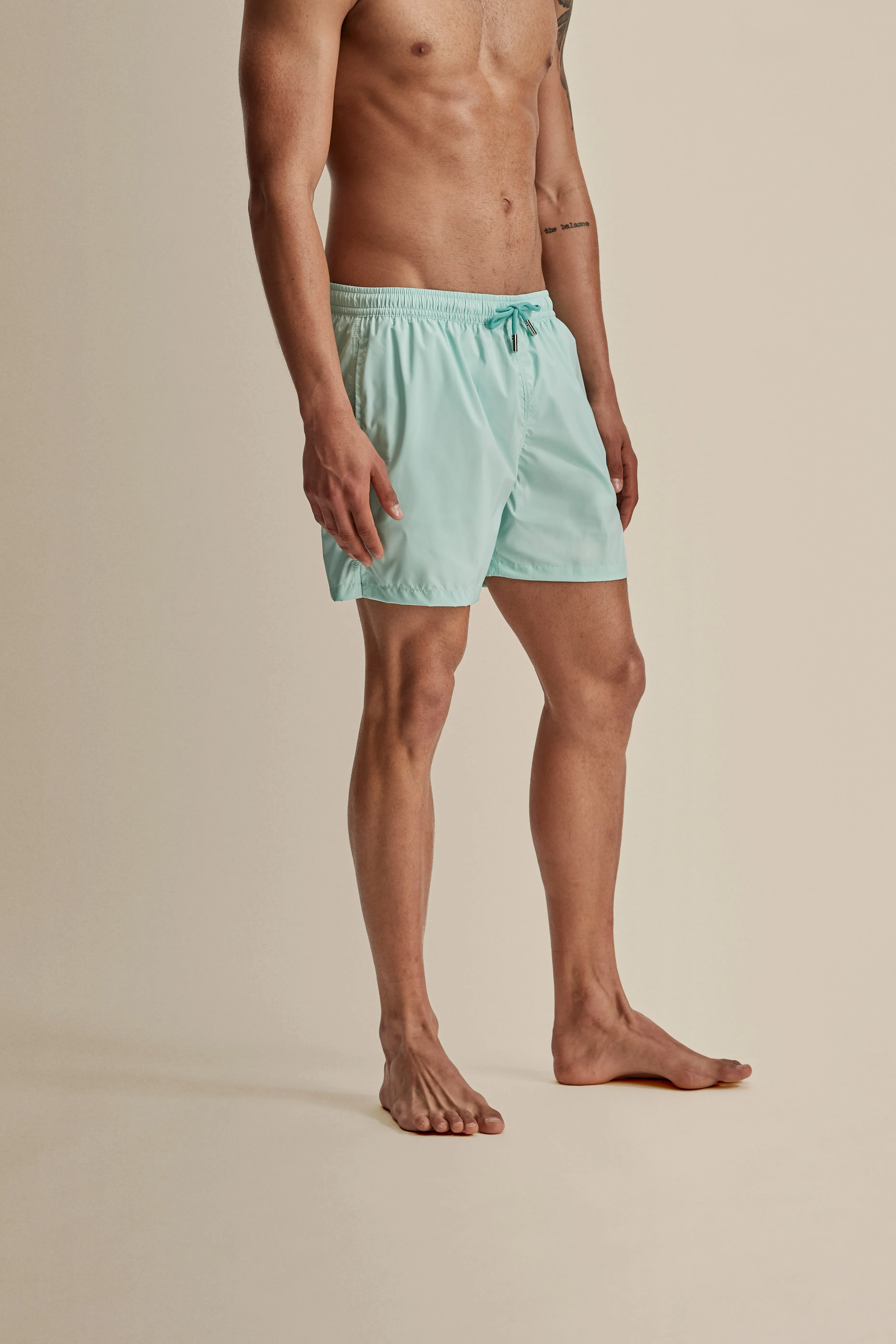 Nylon Mid Length Swim Shorts