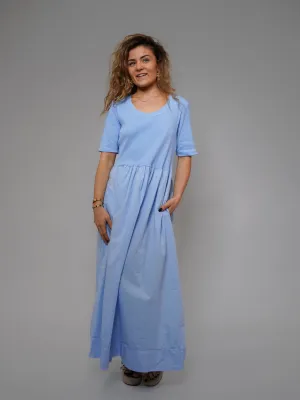 Robe bleu ciel manches courte - 1939
