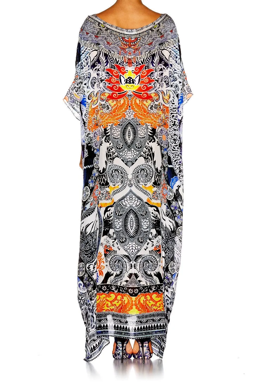 ROUND NECK KAFTAN HEART OF HONG