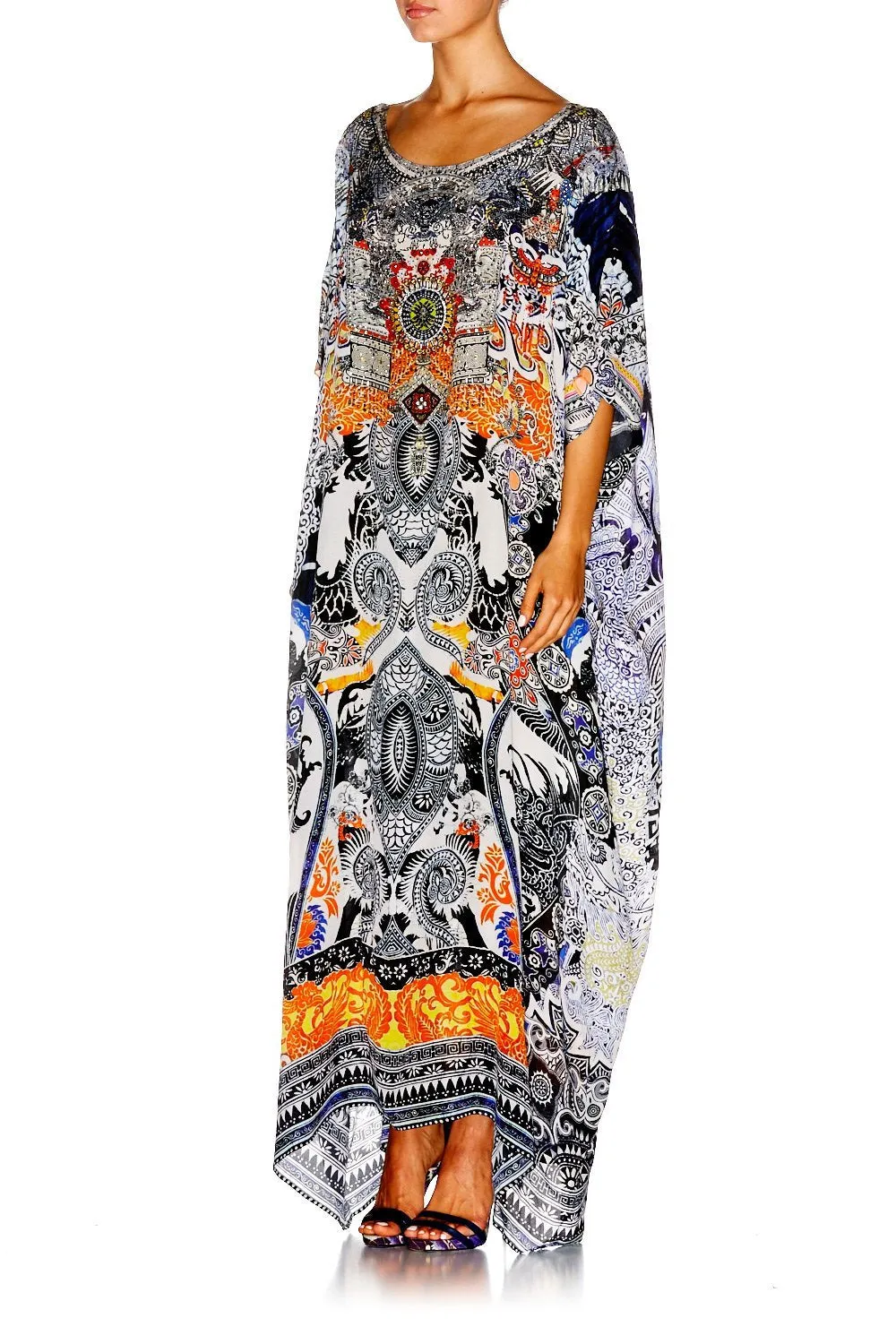 ROUND NECK KAFTAN HEART OF HONG