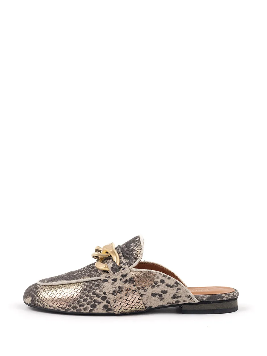 Sammy | Muiltje Snake Goud