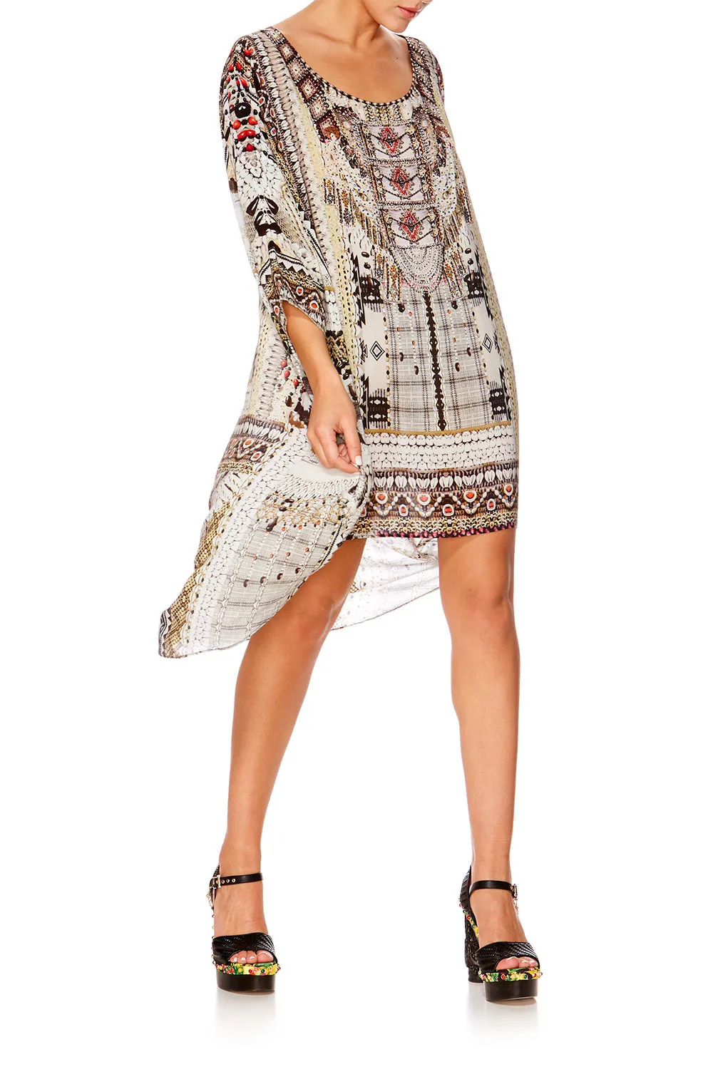 SCOOP BACK HEM DRESS SPELL BOUND